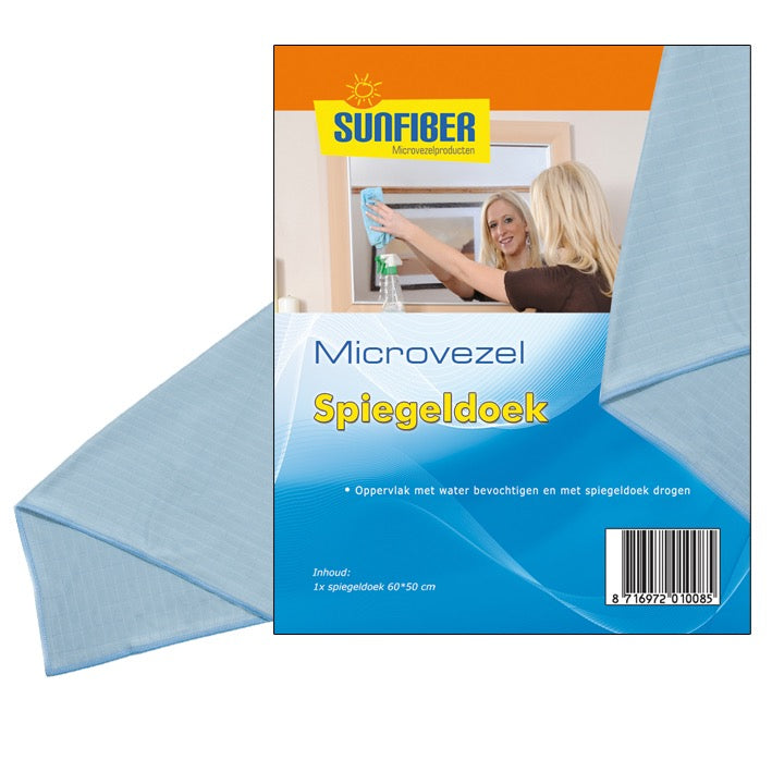 Sunfiber Spiegeldoek - Pluisvrij & Streeploos Reinigen 60x50cm