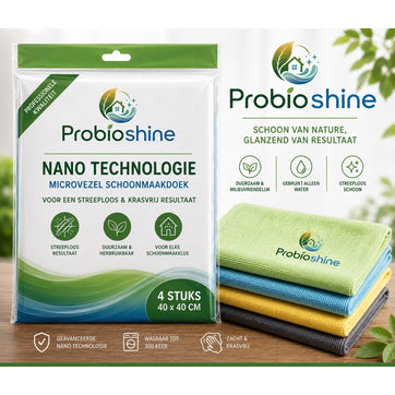 Probioshine XL Microvezeldoek 40x40cm - Premium Schoonmaakdoek