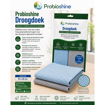 Droogdoeken van Probioshine: snel en streeploos 