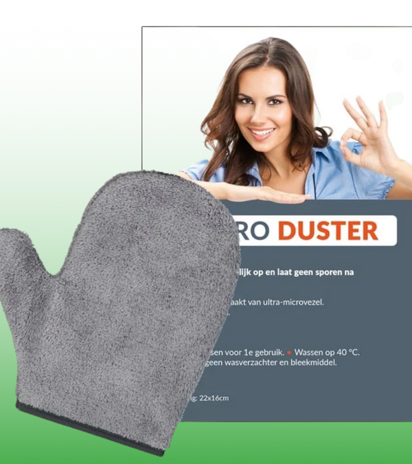 MICRO DUSTER Microvezel Handschoen - Stofvrij Reinigen