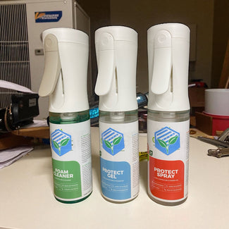 GreenXL Airco Reinigingsset – Zelf je Split-Unit Binnendeel Reinigen in 3 Stappen – Probiotisch & Natuurlijk   (3 x 250 ml)