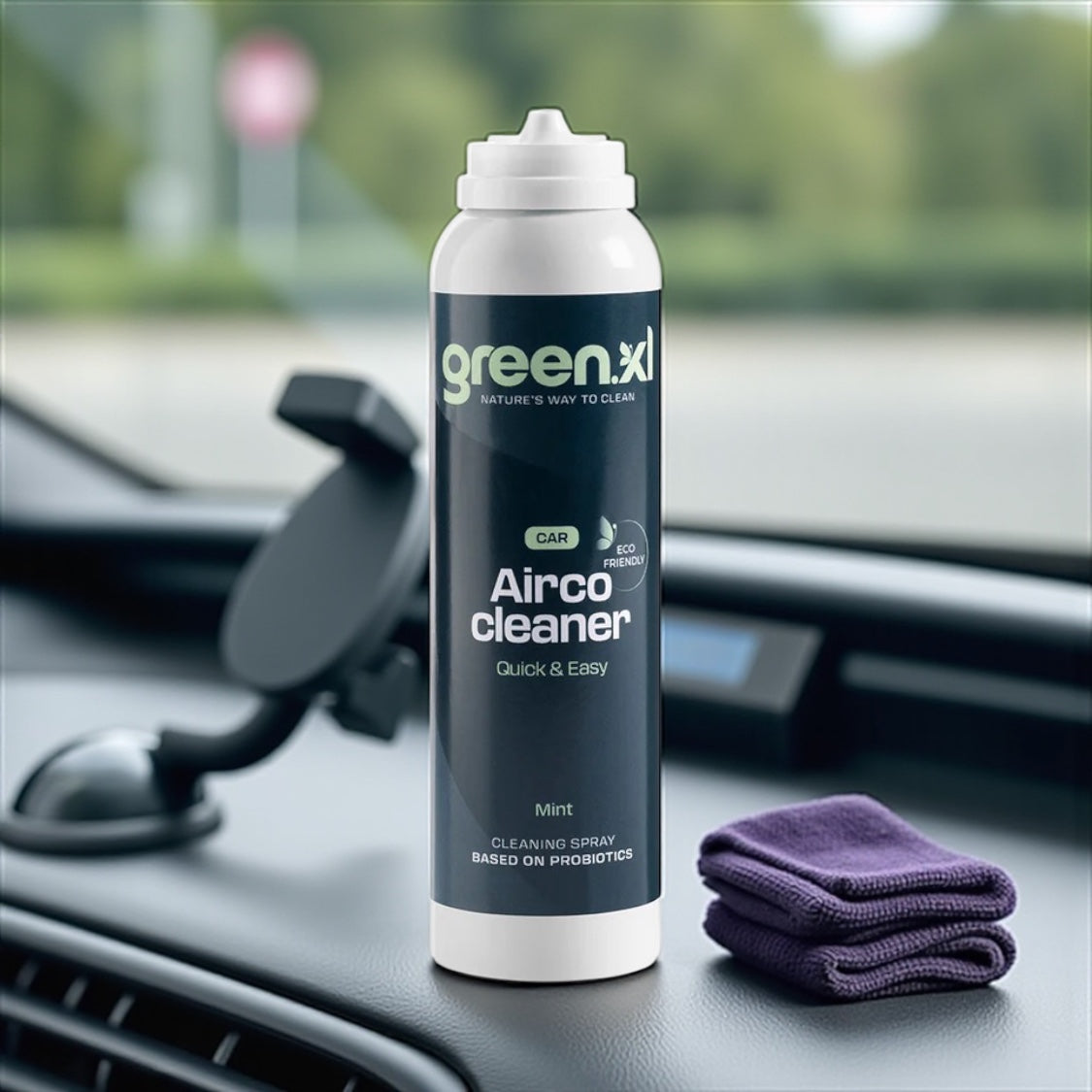 GreenXL Auto Airco Reiniger – Probiotische Spray voor Schone & Frisse Auto Airco (150 ml) - Mint