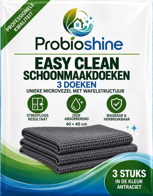 Probioshine Easy Clean Doeken - Set van 3