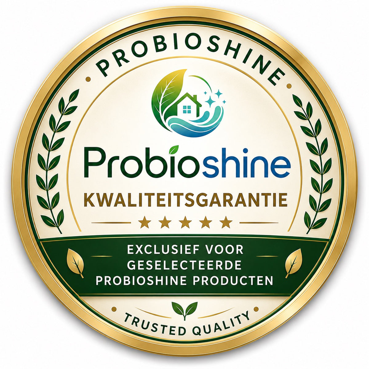 Probioshine Kwaliteitsgarantie-zegel