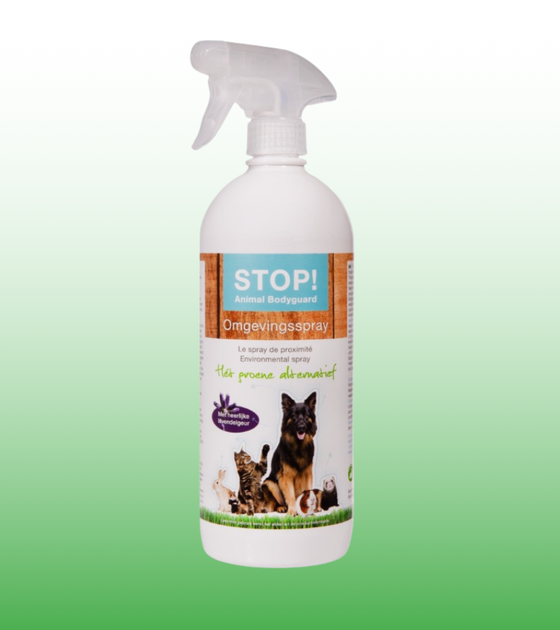 Stop! Natuurlijke omgevingsspray voor dieren