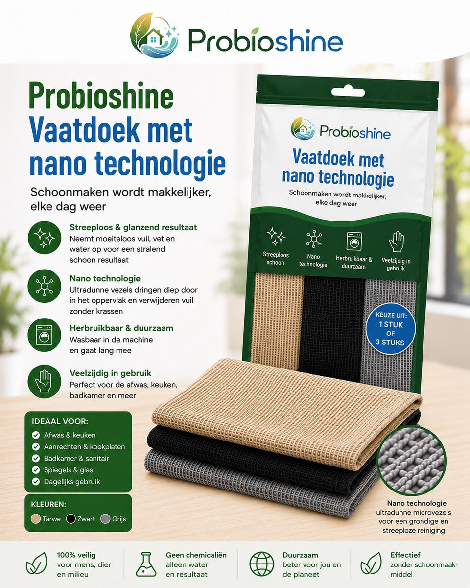 Vaatdoeken van Probioshine 