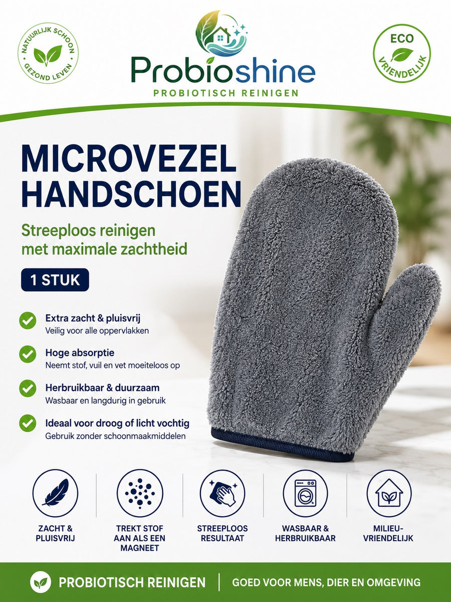 Probioshine microvezel handschoen -