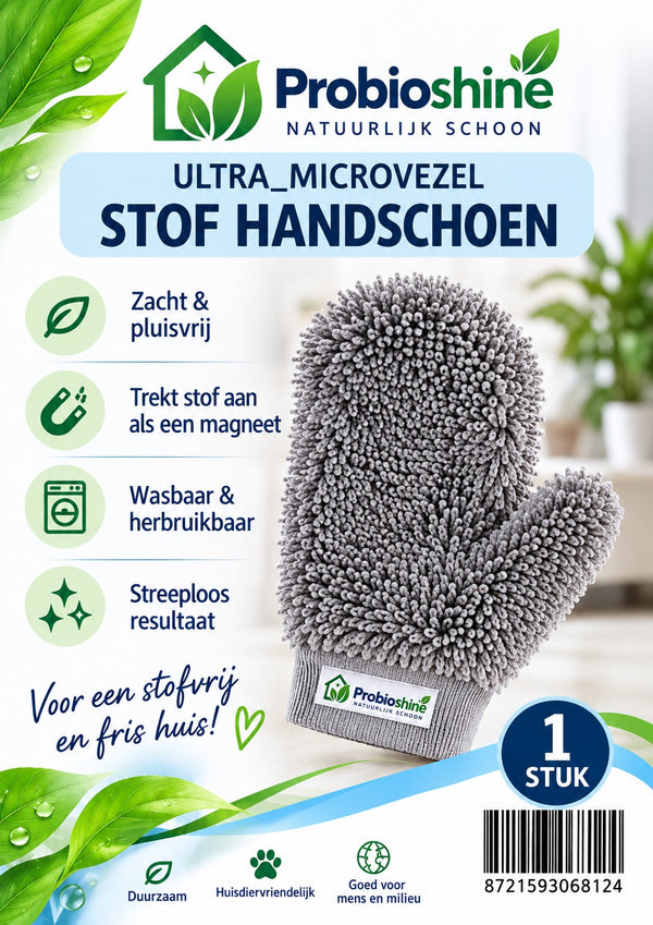 Microvezel handschoen voor stofvrij reinigen